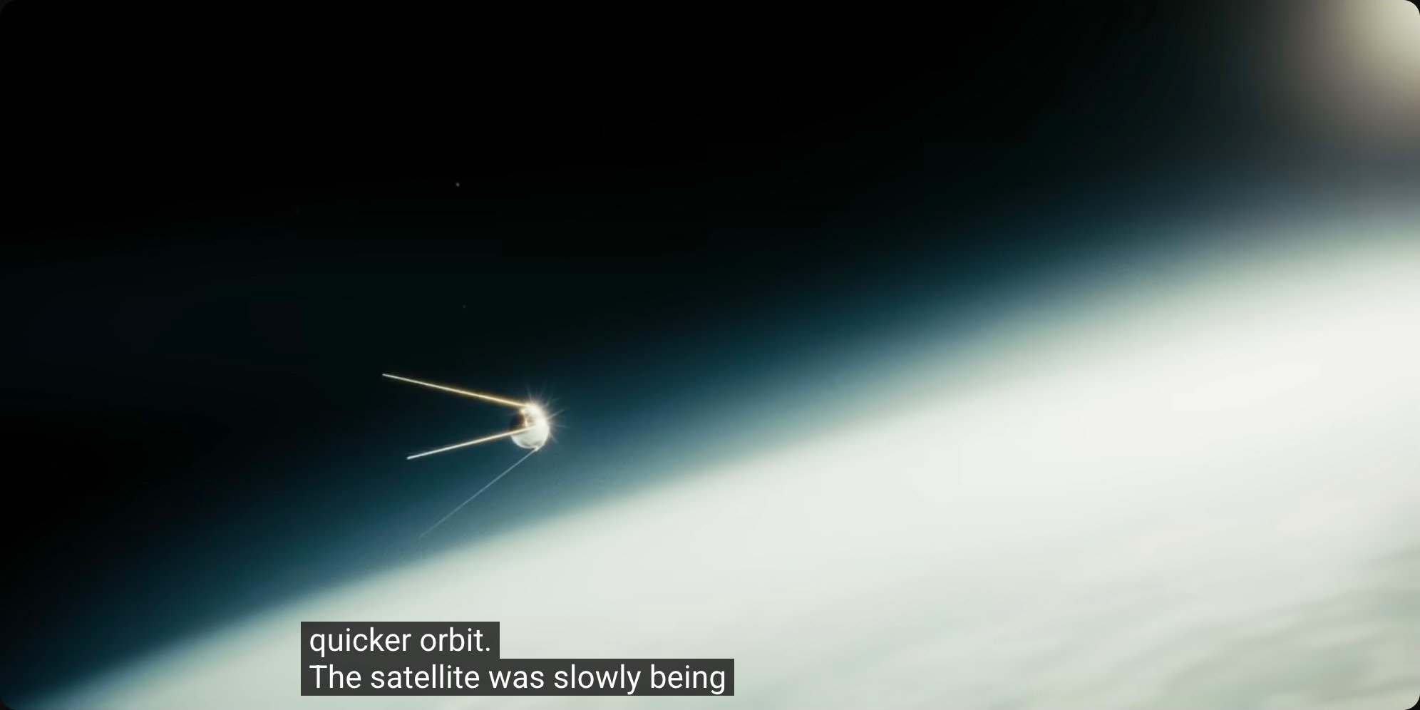As atmospheric drag slowed Sputnik's velocity, its orbit decayed. Each pass brought the satellite closer to Earth, into progressively denser air that heated the metal shell through friction.