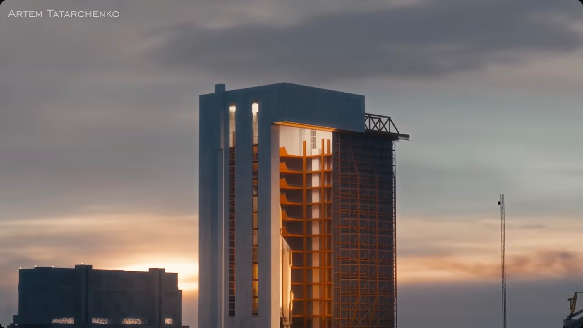 Baikonur at twilight. The cosmodrome where Buran launched remains a monument to the heights humanity can reach when engineering ambition meets the urgency of geopolitical rivalry.